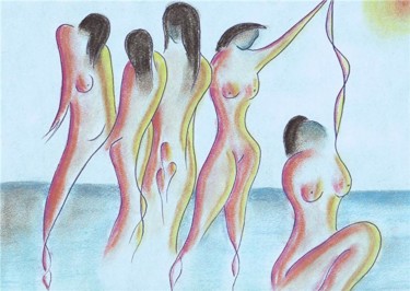 Digital Arts titled "Sunshine girls" by Mick Bean, Original Artwork