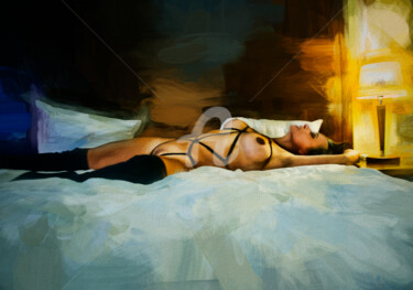 Digitale Kunst mit dem Titel "Room 28 nr 31" von Tobias Ginski, Original-Kunstwerk, Digitale Malerei