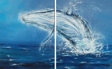 Pintura titulada "Baleine" por Tolliac, Obra de arte original, Acrílico