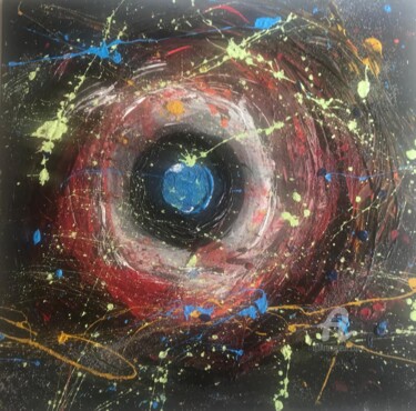 Malerei mit dem Titel "EARTH II" von Tom Adler, Original-Kunstwerk, Acryl