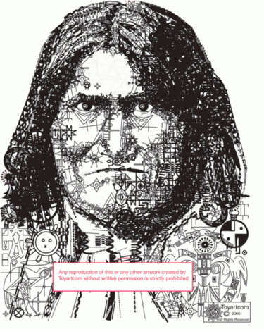 Digital Arts titled "TomArtCom’s Geronimo" by Tom Chavez, Original Artwork
