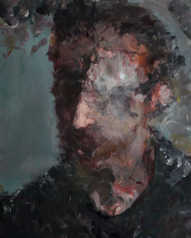 Peinture intitulée "portrait of Vincent…" par Tom Melsen, Œuvre d'art originale, Acrylique