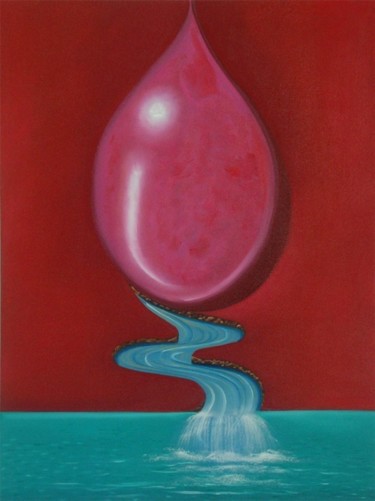 Peinture intitulée "Gota" par Tom Alves, Œuvre d'art originale