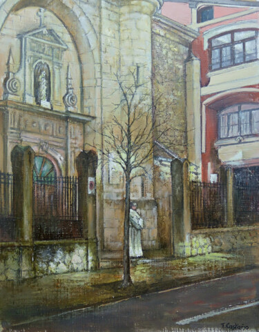 Peinture intitulée "Iglesia de Consolac…" par Tomás Castaño, Œuvre d'art originale, Huile