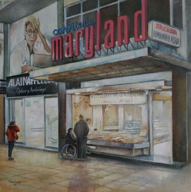 Pintura titulada "Confitería Maryland" por Tomás Castaño, Obra de arte original, Oleo