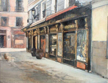 Painting titled "Taberna la Fontana…" by Tomás Castaño, Original Artwork, Oil