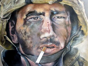 제목이 "El cigarrillo de de…"인 미술작품 Tomás Castaño로, 원작, 기름