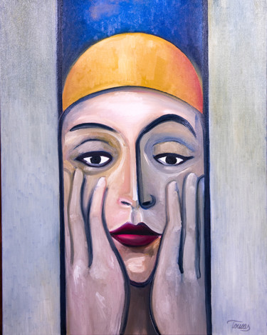 Peinture intitulée "Nefertiti" par Tomas Hed, Œuvre d'art originale
