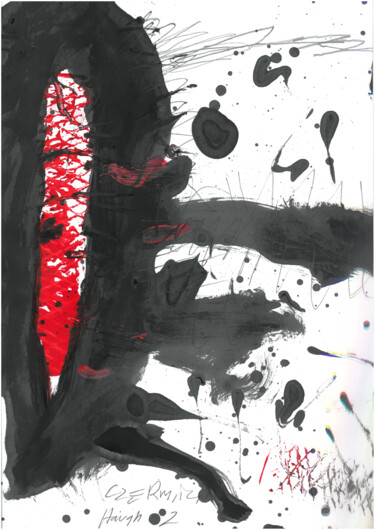 Картина под названием "HARGH 2" - Tomasz Czermiński, Подлинное произведение искусства, Пигменты