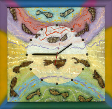 Pittura intitolato "Shoals of fish" da Tomasz, Opera d'arte originale, Acrilico