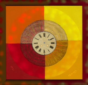 "Clock with an old c…" başlıklı Tablo Tomasz tarafından, Orijinal sanat, Akrilik