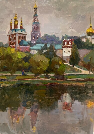 Pintura titulada "Novodevichiy convent" por Tomileka, Obra de arte original, Oleo