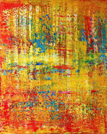 제목이 "Hot summer"인 미술작품 Tomo Gorjanc로, 원작, 아크릴 나무 들것 프레임에 장착됨