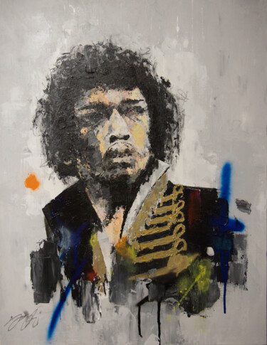 Painting titled "Portrait work UNTIT…" by Tomoya Nakano, Original Artwork, Oil Mounted on Wood Stretcher frame
