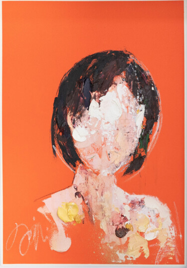 Painting titled "'mirror series UNTI…" by Tomoya Nakano, Original Artwork, Oil Mounted on Cardboard