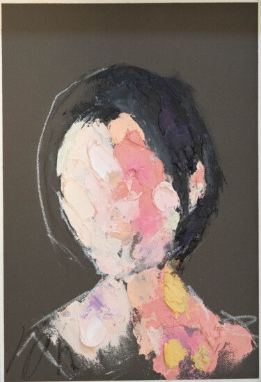 Painting titled "Title   'mirror ser…" by Tomoya Nakano, Original Artwork, Oil Mounted on Cardboard