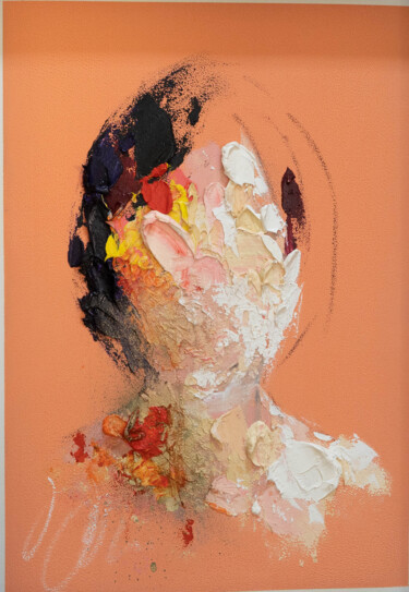 Painting titled "Title    mirror ser…" by Tomoya Nakano, Original Artwork, Oil Mounted on Cardboard