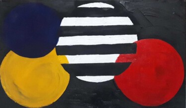Painting titled "Circulo entre cores" by Ton Coutinho, Original Artwork, Acrylic