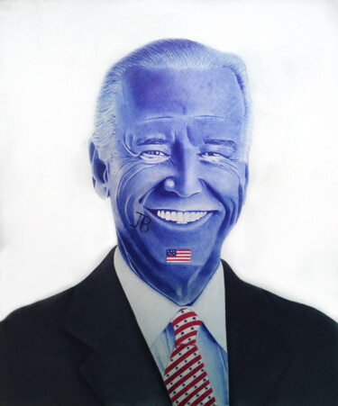 제목이 "President Joe Biden"인 그림 Toneroartwork Anthony Edem로, 원작, 볼펜