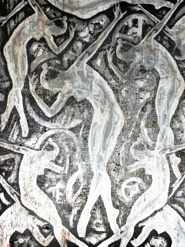 「Silver Woman In The…」というタイトルの絵画 Tony Rubinoによって, オリジナルのアートワーク, アクリル