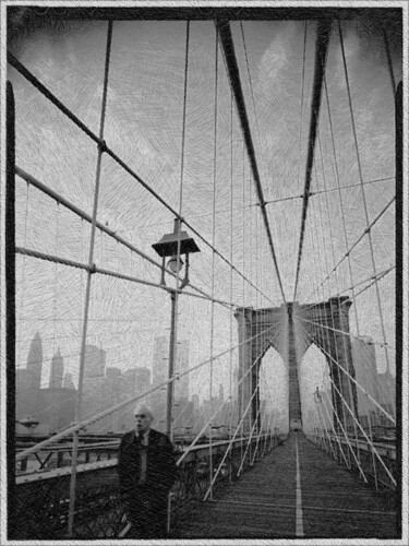 Pintura titulada "New York City Brook…" por Tony Rubino, Obra de arte original, Acrílico Montado en Bastidor de camilla de m…