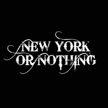 Schilderij getiteld "New York Or Nothing" door Tony Rubino, Origineel Kunstwerk, Acryl Gemonteerd op Frame voor houten branc…