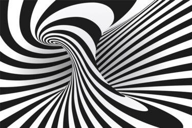 Pintura titulada "Swirl Groovy Hippie…" por Tony Rubino, Obra de arte original, Acrílico Montado en Bastidor de camilla de m…