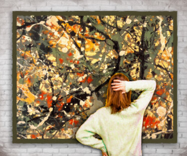 Картина под названием "Connoisseur Observa…" - Tony Rubino, Подлинное произведение искусства, Акрил Установлен на Деревянная…