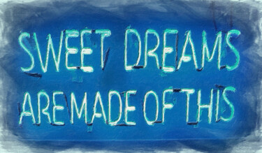 Malarstwo zatytułowany „Sweet Dreams Are Ma…” autorstwa Tony Rubino, Oryginalna praca, Akryl Zamontowany na Drewniana rama n…