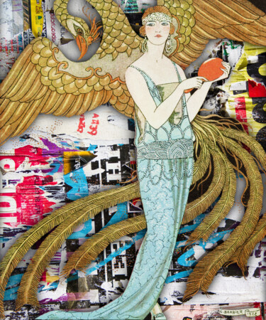 Pintura titulada "Graffiti Angel Art…" por Tony Rubino, Obra de arte original, Acrílico Montado en Bastidor de camilla de ma…