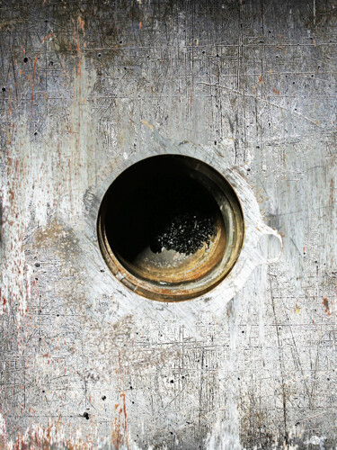 绘画 标题为“Rusty Hole” 由Tony Rubino, 原创艺术品, 丙烯 安装在木质担架架上