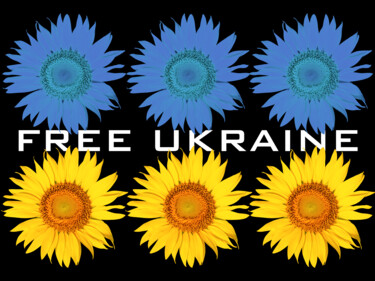 Ζωγραφική με τίτλο "Support Ukraine 2 U…" από Tony Rubino, Αυθεντικά έργα τέχνης, Ακρυλικό Τοποθετήθηκε στο Ξύλινο φορείο σκ…
