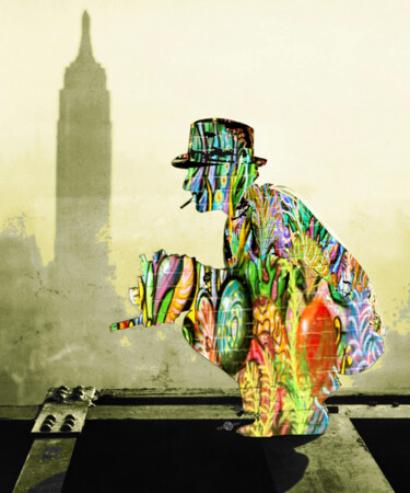 Pintura titulada "New York Photograph…" por Tony Rubino, Obra de arte original, Acrílico Montado en Bastidor de camilla de m…
