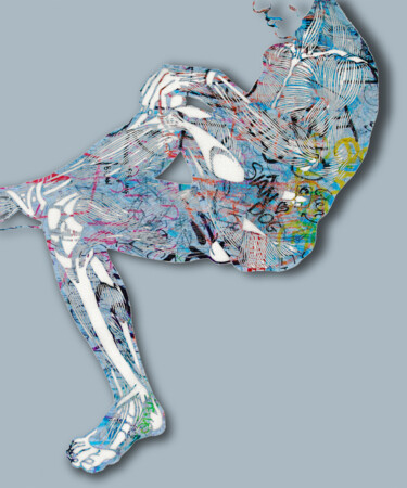 Malarstwo zatytułowany „Anatomy Graffiti Ma…” autorstwa Tony Rubino, Oryginalna praca, Akryl Zamontowany na Drewniana rama n…