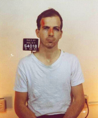 Painting titled "Lee Harvey Oswald M…" by Tony Rubino, Original Artwork, Acrylic Mounted on Wood Stretcher frame