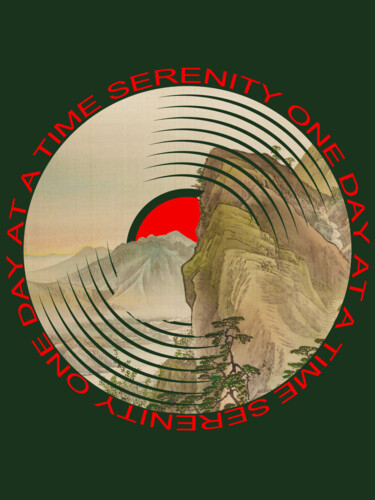 Collages intitolato "Sobriety Serenity O…" da Tony Rubino, Opera d'arte originale, Collages Montato su Telaio per barella in…