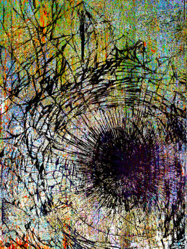 Pittura intitolato "Mercy Broken Glass" da Tony Rubino, Opera d'arte originale, Acrilico Montato su Telaio per barella in le…