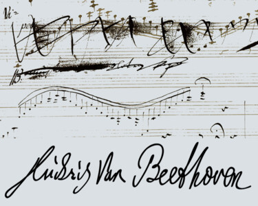 Pittura intitolato "Ludwig van Beethove…" da Tony Rubino, Opera d'arte originale, Acrilico Montato su Telaio per barella in…