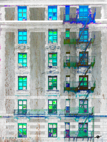 Painting titled "Envy New York City 8" by Tony Rubino, Original Artwork, Acrylic Mounted on Wood Stretcher frame