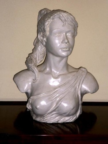 Scultura intitolato "ELENA" da Tony Alonzo, Opera d'arte originale, Terracotta