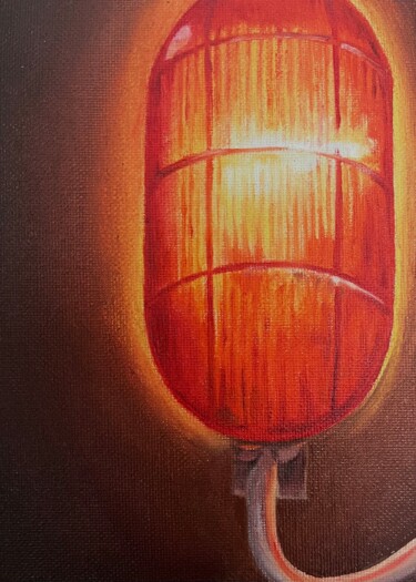 Painting titled "Allarme rosso" by Toso Il, Original Artwork, Oil