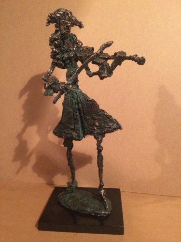 Escultura intitulada "Mozart" por Erno Toth, Obras de arte originais, Bronze