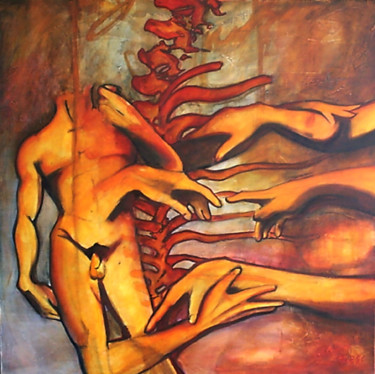Pintura titulada "anatomic-dessigners" por Cesar Aguilar (Raçe), Obra de arte original
