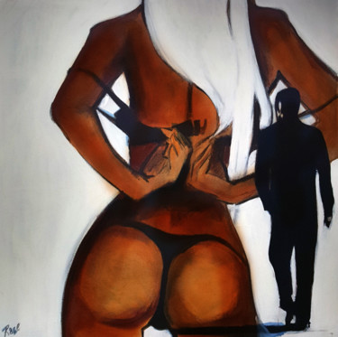 Malerei mit dem Titel "ONLY...MAN" von Cesar Aguilar (Raçe), Original-Kunstwerk