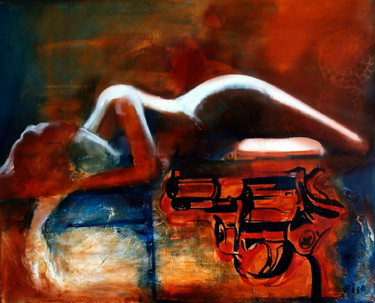 "guns love" başlıklı Tablo Cesar Aguilar (Raçe) tarafından, Orijinal sanat, Hava fırçası