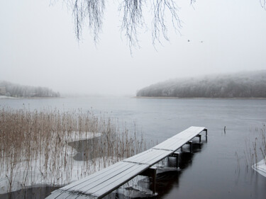 Fotografie mit dem Titel "Winterlake 8" von Trank, Original-Kunstwerk, Digitale Fotografie