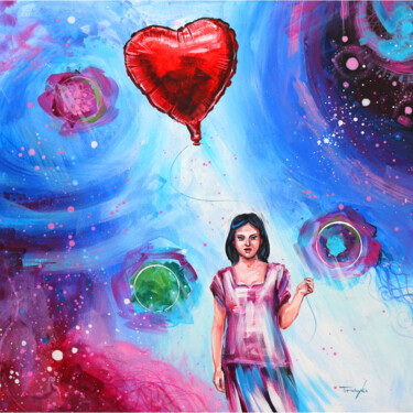 Картина под названием "Universe of Love |…" - Trayko Popov, Подлинное произведение искусства, Акрил