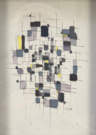 Drawing titled "Construction 2" by Tristan Morlet, Original Artwork, Marker