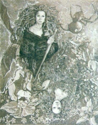 Incisioni, stampe intitolato "Infants" da Katerina Evgenieva, Opera d'arte originale