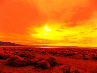 Fotografia intitolato "Fire Flash Desert L…" da Troy Wilson-Ripsom, Opera d'arte originale, Fotografia digitale